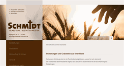 Desktop Screenshot of bestattungsinstitut-schmidt.de