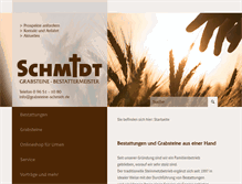 Tablet Screenshot of bestattungsinstitut-schmidt.de